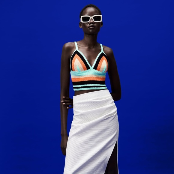 Zara Multicolored Knit top - Picture 1 of 10